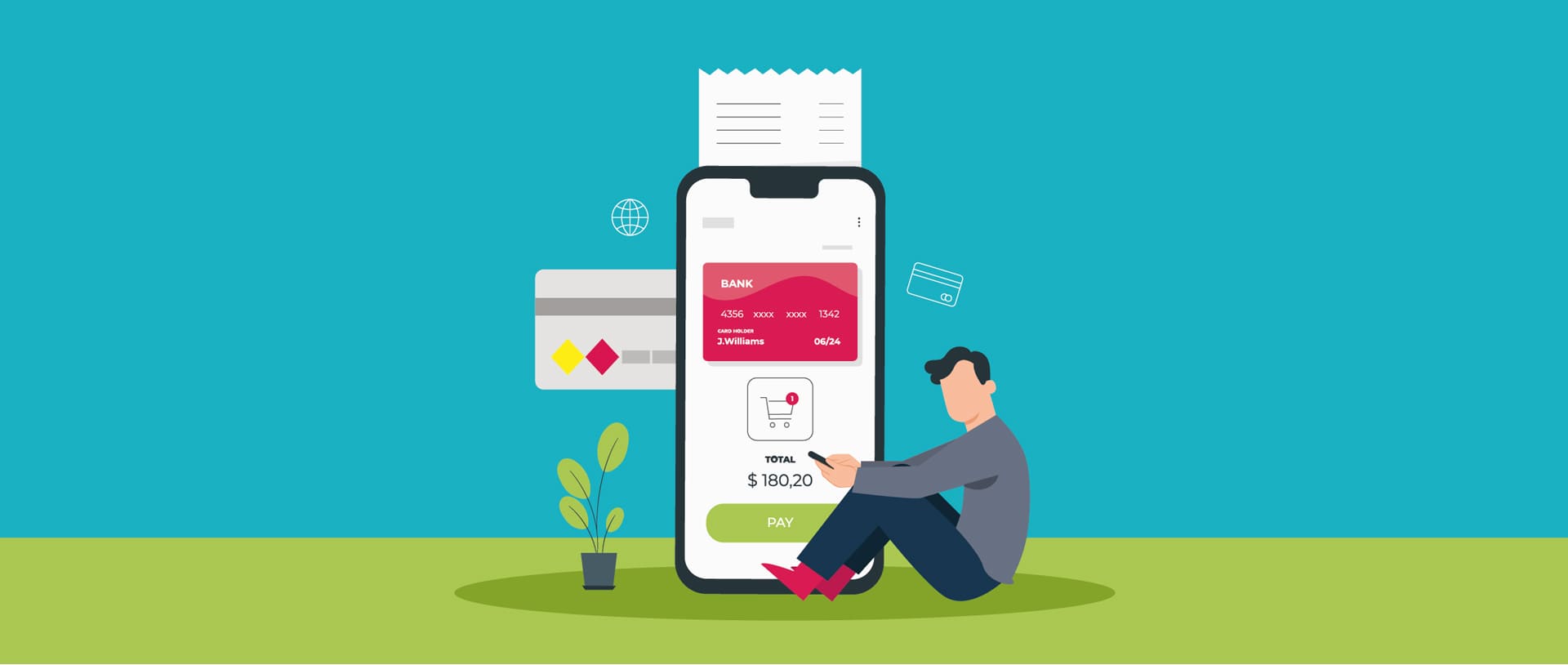 Cash and credit cards Cash and credit cards